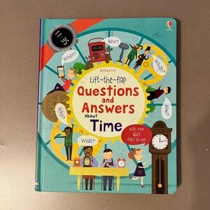 Usborne Lift-the-Flap Questions & Answers About Time – Interactive Kids Book